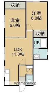 ミッキーハウス【1階】の間取り